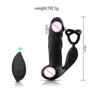 Vibromasseur de prostate simulé à 10 fréquences avec télécommande sans fil, plug anal à trois anneaux pour la stimulation de la prostate - Product Image 5