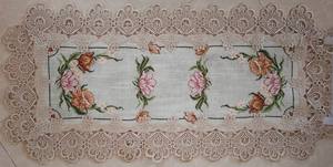 <strong>Easter</strong> Floral Embroidered and Cutwork Disposable 100% Polyester Square <strong>Table</strong> <strong>Cloth</strong> - Product Image 3