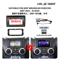 Frame Fascia untuk JEEP WRANGLER RUBICON 2007-2016 Frame Fascia Headunit Mobil Frame Radio Mobil Aksesoris Interior
