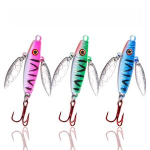 Señuelo de Pesca SNEDA de Metal para Jigging, 7.37g / 5.15cm, con Doble Cuchilla, 3 Colores, Anzuelo Triple, para Todas las Capas de Agua, Hundimiento Lento - Product Image 1