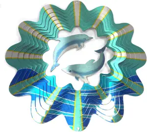 Whirligig 3d Rvs <span class=keywords><strong>Wind</strong></span> Spinner Tuin Ornament Dolfijn Kinetische <span class=keywords><strong>Wind</strong></span> Spinner 3d Outdoor Metalen <span class=keywords><strong>Laser</strong></span> Gesneden <span class=keywords><strong>Wind</strong></span> Spinner - Product Image 1