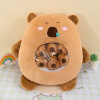 Capybara simulasi boneka binatang mewah Tikus belanda mainan hewan lembut Anime hadiah ulang tahun kreatif mainan mewah Capibara