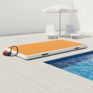 Plateforme aquatique gonflable, épaisseur 20 cm, radeau flottant en PVC, quai en maille, 3*2 m, portable, pour lac, mer, <span class=keywords><strong>piscine</strong></span> - Product Image 1
