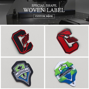 New Fashion <strong>Design</strong> Custom Special Shape Woven Label Embroidered <strong>Patches</strong> Garment Labels Woven Labels for Clothing Sustainable - Product Image 3