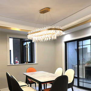 Classic Rings <b>Chandelier</b> Restaurant Modern Gold Luxury Led Ring Pendant Lamp for Dinning Room - Product Image 3