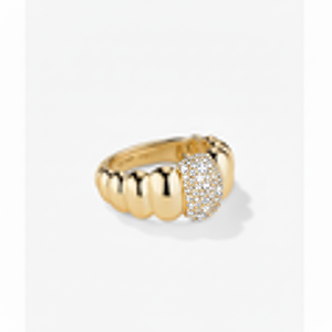 Anillo de Diamantes Charlotte Pav de Puffy, Accesorio de Joyería Elegante y Lujoso - Product Image 1
