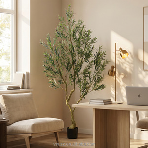LYZZ Oh Arts - Bonsái de Olivo Artificial Grande de Plástico, 240 cm de Altura, Simulación Realista, Tacto Natural, Duradero, de Alta Calidad, para Interiores/Exteriores - Product Image 3