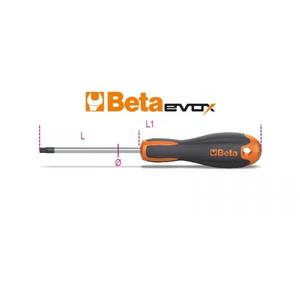 BETA - 012089109 Tournevis chromés Evox pour Torx inviolable®Vis à tête avec poignées et pointes noires (multi-pack) - Product Image 4