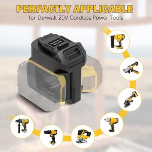 محول بطارية 2 في 1 لحزمتين من بطاريات ديوالت 20 فولت ماكس، يعمل مع أدوات الطاقة اللاسلكية من ديوالت 20 فولت في نفس الوقت - Product Image 5