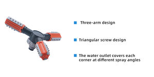 यार्ड के लिए 360 घूर्णन स्वचालित घूर्णन लॉन और गार्डन स्प्रिंकलर - Product Image 4