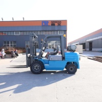 Chariot élévateur GPL à double carburant, export direct usine, 3 tonnes, 3,5 tonnes, 4 tonnes, 5 tonnes, hauteur de levage 3m-7m, moteur japonais, certifié CE ISO