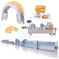 Ligne de production de gaufrettes chinoises à prix compétitif / Ligne de production de biscuits gaufrettes au chocolat corail