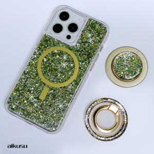 Funda Personalizada para Teléfono con Purpurina, TPU, PC, TPE, Anti-Amarillamiento, Carga Inalámbrica, Resistente a Golpes, para iPhone 16 15 14 13 12 Pro Max - Product Image 6