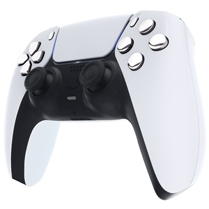 Reemplace d-pad R1 L1 R2 L2 Triggers Share Options Botones DE CARA Chrome Silver Full Set Botones para <span class=keywords><strong>PS5</strong></span> <span class=keywords><strong>Controller</strong></span> 040/050/ - Product Image 3