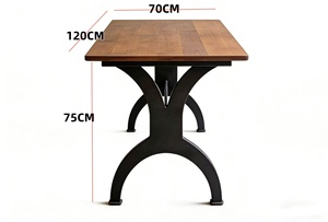 Meilleures ventes : Ensemble <span class=keywords><strong>de</strong></span> table et chaises <span class=keywords><strong>de</strong></span> salle à manger en bois avec dossier, 5 pièces - Product Image 2
