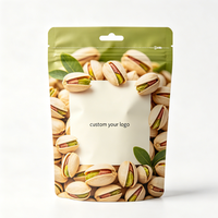 Sachet refermable personnalisé en aluminium pur métallisé, haute barrière, résistant à l'humidité, pour noix, pistaches, dattes, fruits secs