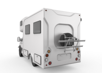 Camping-car autonome de luxe pour 4 personnes avec toutes les commodités pour les voyages en voiture