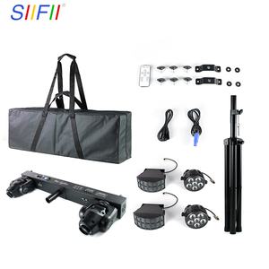 Nhà máy trực tiếp bán DMX âm thanh kích hoạt ánh sáng sân khấu thiết bị RGBW di chuyển đầu tại chỗ DJ hệ thống chiếu sáng với chân máy đứng - Product Image 3