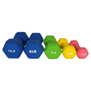 Haltères hexagonaux 1 <span class=keywords><strong>kg</strong></span> 2 <span class=keywords><strong>kg</strong></span> <span class=keywords><strong>5</strong></span> <span class=keywords><strong>kg</strong></span> Haltère en néoprène <span class=keywords><strong>5</strong></span> lb Forme d'os Hexagonale Musculation Gym Fitness Haltère - Product Image 1