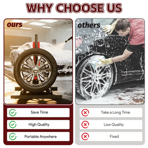 ขาตั้งล้อรถยนต์เหล็กแบบหมุนได้ สำหรับล้างล้อรถยนต์ - Product Image 5