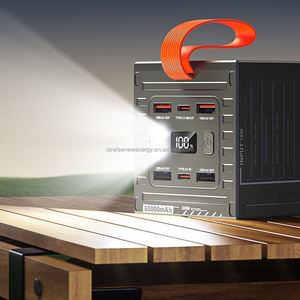 Sáng tạo container LED ánh sáng ngoài trời cắm trại ngân hàng điện 60000mAh khẩn cấp sạc nhanh di động pin di động gói - Product Image 2