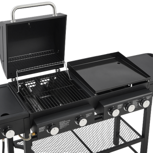 USA Warehouse 2026 Hot Sale Summer <b>BBQ</b> Modern Steel Propane Gas Grill and Bake Combination Oven 5-Burner Piezo Ignition - Product Image 3