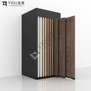 YIDU Factory struttura in metallo maniglia dell'armadio Push Pull Rack porte in legno supporto scorrevole per esposizione interna della porta dello <span class=keywords><strong>Showroom</strong></span> - Product Image 2