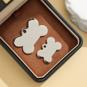 Yiwu aceon thép không gỉ SML tùy chỉnh kích thước không có đầu chất lượng hàng đầu vật nuôi cổ áo Quà Tặng cá nhân ID đồ trang sức chất béo xương Dog Tag - Product Image 3