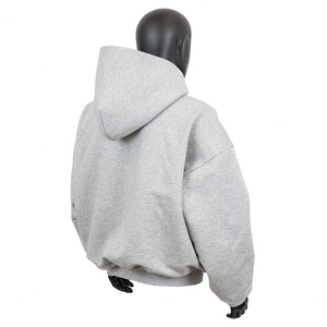Sweat à capuche en molleton épais pour homme TOPSHOW, logo de marque personnalisé, 600 g/m², coton épais, coupe ample, sweat à capuche court - Product Image 2