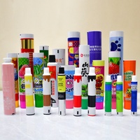Emballage personnalisé en tube de chewing-gum vide, écologique, avec bouchon à vis, impression UV, fabrication sur mesure