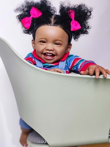 Accesorios para Muñecas Talking Boy, Muñeca Reborn de Silicona y Goma, Tamaño Pequeño, Bailarina Negra, Bebé, Osito de Peluche, Juego Doble - Product Image 5