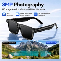 Lunettes Intelligentes Électrochromiques IA M11 avec Enregistrement Stabilisé 1080P, Verres Multicolores et Assistant Vocal