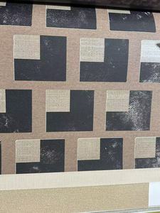 Papel Tapiz Geométrico en Forma de L, Sin Tejido, Mosaico Marrón y Negro de Lujo, Transpirable y Duradero, para Sala de Estar/Hotel - Product Image 3