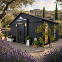 Maison conteneur préfabriquée de 20 pieds, norme européenne, toit en pente, villa modulaire, approvisionnement direct usine pour distributeurs, commande en gros