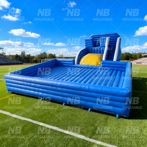 Plataforma Doble Inflable para Saltos de Bungee al Aire Libre con Pared de PVC, Color Personalizado - Uso Comercial para Adultos - Product Image 2