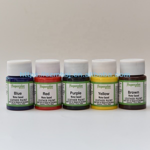 Commercio all'ingrosso di migliore qualità a base di acrilico vernice in <span class=keywords><strong>pelle</strong></span> rossa, colorante in <span class=keywords><strong>pelle</strong></span>, preparazione e finisher 30ml vernice <span class=keywords><strong>per</strong></span> la <span class=keywords><strong>pelle</strong></span> - Product Image 1
