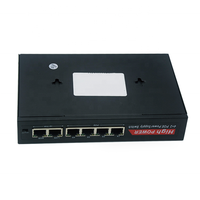 4 Port PoE dengan 2 Uplink Switch IEEE802.3af/at 10/100Mbps 85W High Power SCM POE Switch