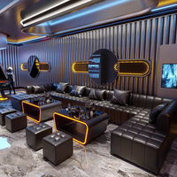 Bar o Salón Personalizado para Discotecas, Sillas para Cabinas de Discoteca, Sofá de Madera Maciza para Discoteca, Muebles de Salón BT727