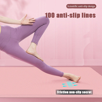 Colchonetas gruesas con estampado personalizado para yoga, esterilla de yoga antideslizante con etiqueta privada mate respetuosa con el medio ambiente, 10mm