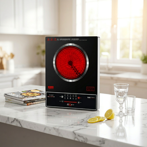Placa de cocción infrarroja de cerámica de 2200W y 220V, placa de cocción doméstica de cerámica, cocina de inducción de vidrio. - Product Image 3