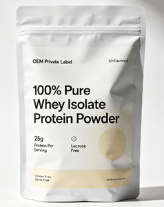 Proteína de Suero de Leche Aislada <span class=keywords><strong>100</strong></span>% Pura, Sin Lactosa, Sin Gluten, Sin Sabor, 25 g de Proteína por Porción, Marca Privada OEM - Product Image 2