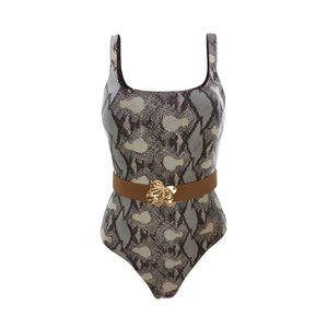 Costume da bagno intero taglie forti con controllo pancia, monokini sexy e coprente per la spiaggia, taglie 42 44 46 48, colori assortiti - Product Image 2