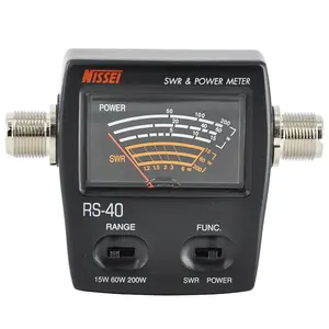 NISSEI RS-40 SWR Power Meter VHF UHF 144/430 MHz 15W 60W 200W Band berdiri gelombang Meter uji antena Walkie Talkie Radio - Product Image 1