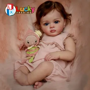 LK Toy 60cm bambole Reborn bambole di plastica in vinile pieno personalizzate in Silicone per neonati