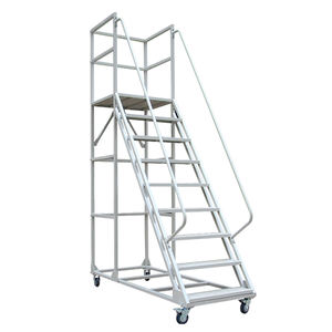Jigong Almacén Industrial Metal Plataforma Móvil Escalera Ruedas Escalera - Product Image 1