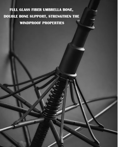 <span class=keywords><strong>Parapluie</strong></span> de golf semi-automatique de luxe 30 pouces, robuste, double couche, ventilé, extra large, <span class=keywords><strong>très</strong></span> résistant au vent, avec impression de logo - Product Image 4