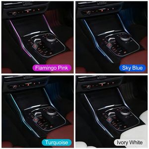 Lumière d'ambiance de console centrale Rhythm Center, 64 couleurs, synchronisation par protocole d'origine du véhicule pour BMW X3 X4 iX3 G01 G02 2022-2024 - Product Image 4