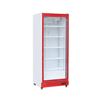 Réfrigérateur commercial à porte unique pour supermarché, chariot de présentation réfrigéré pour fruits et boissons, vitrine réfrigérée