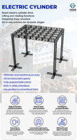 Cylindre électrique de levage pliable en acier haute résistance certifié TUV pour toit de scène, exposition, événement DJ, concert