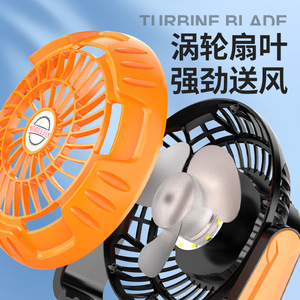 Ventilateur portable HUIFIRE avec lumière 5W rechargeable à vitesse variable pour le camping en extérieur - Product Image 2